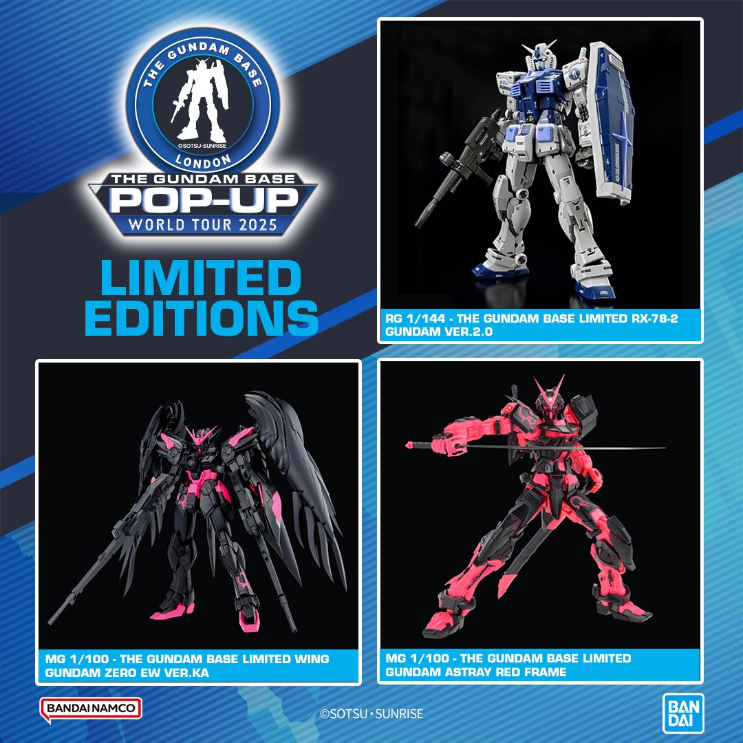Gundam Base Pop-Up World Tour 2025 London Announce limited