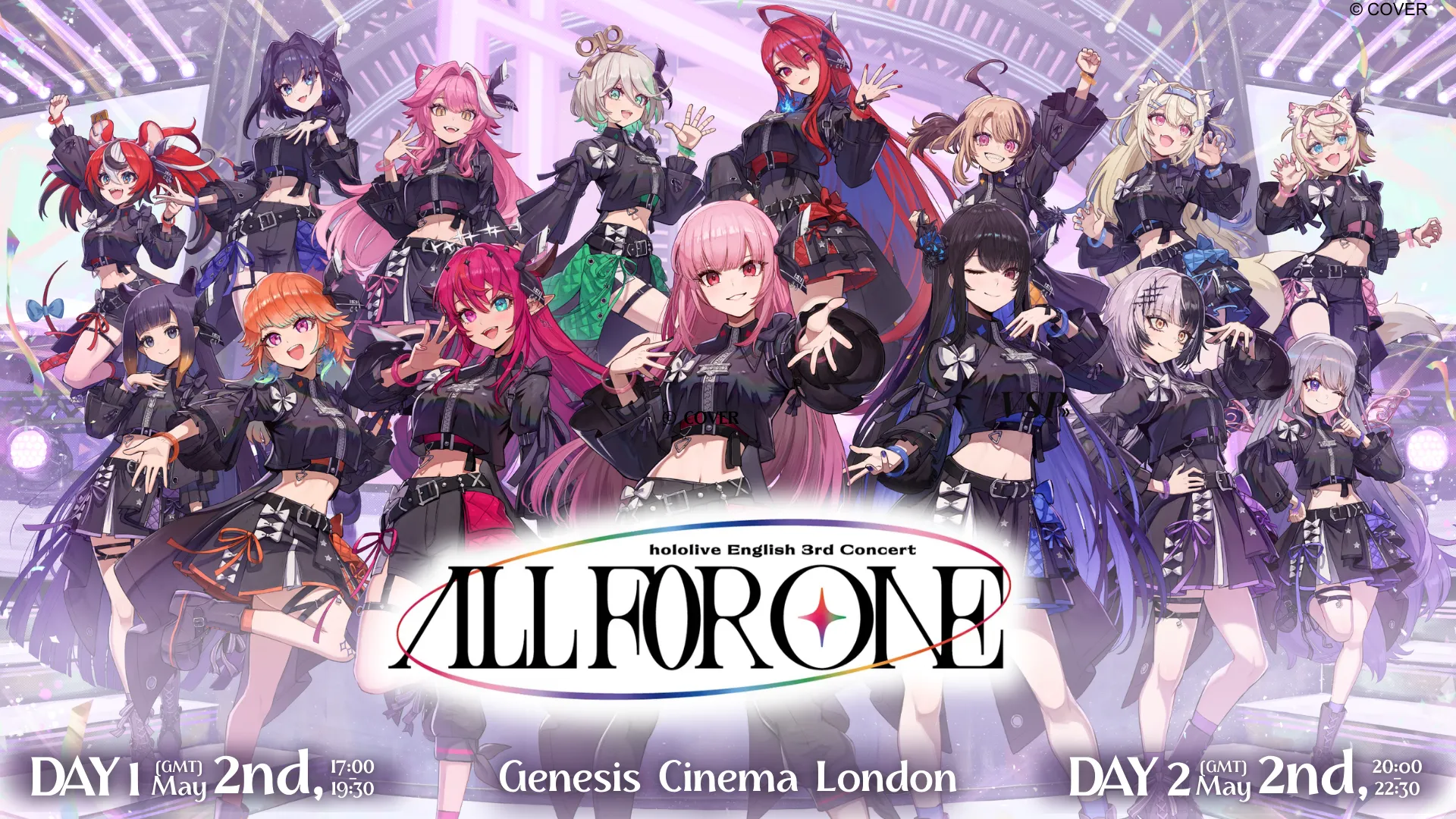 Hololive hits the uk at last with official hololive English 3rd Concert -All for One- Screening