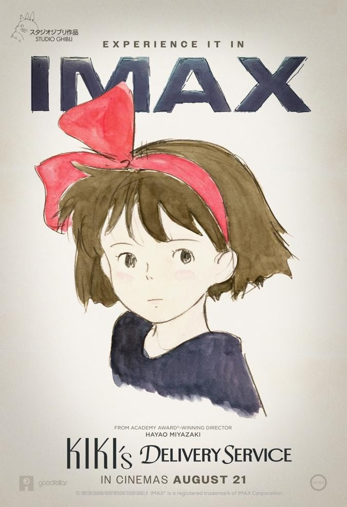 KIKI’S DELIVERY SERVICE: Coming to UK IMAX From 21 August
